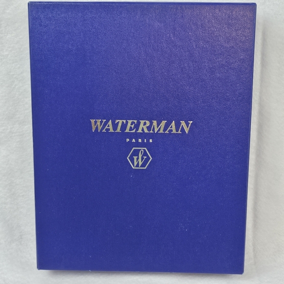 Waterman Phileas FP Set Green Marble GT Ink Fountain Pen NOS W/ Gift Box Boss - Picture 2 of 16